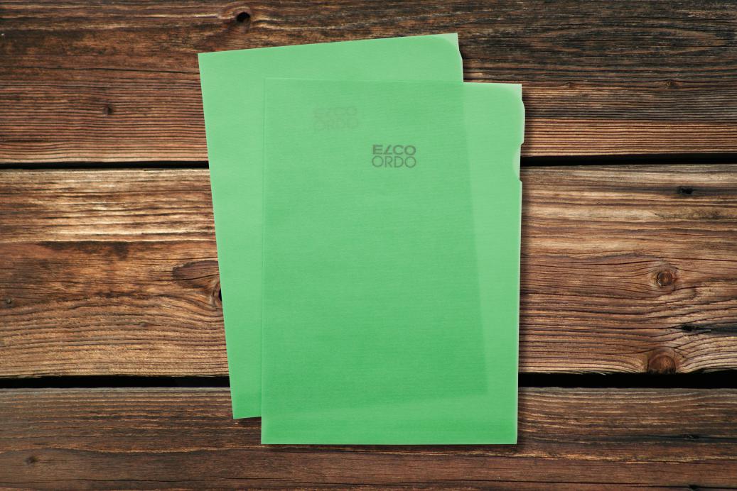 Ordnungsmappen 220x310 mm Transparent Grün 80 g/qm